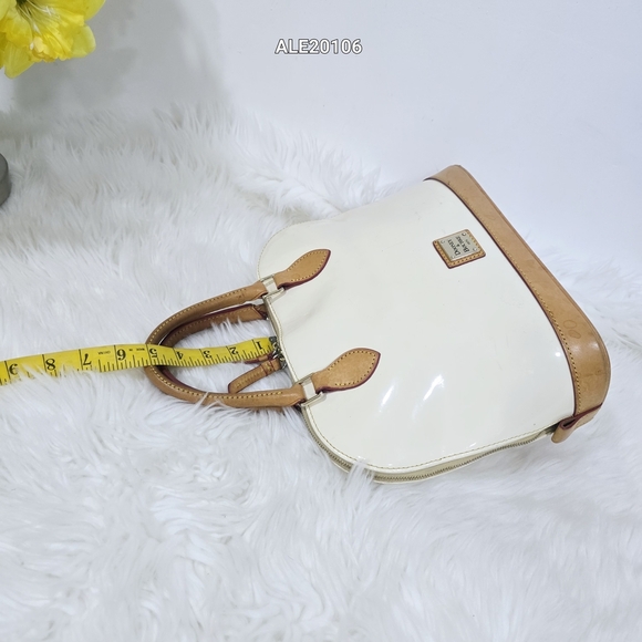Dooney & Bourke Cream and Tan Satchel - Picture 5 of 12